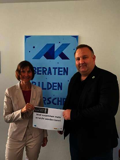 Thomas Otto und Beatrice Zeiger mit ihrem Aktionsaufruf.