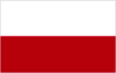 Polnische Flagge in Weiß und Rot