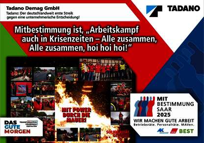 Mitbestimmung Plakat Tadano