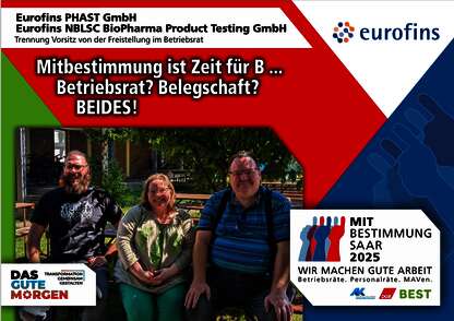 Plakat Mitbestimmung eurofins