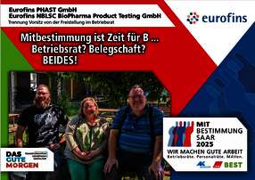 Plakat Mitbestimmung eurofins