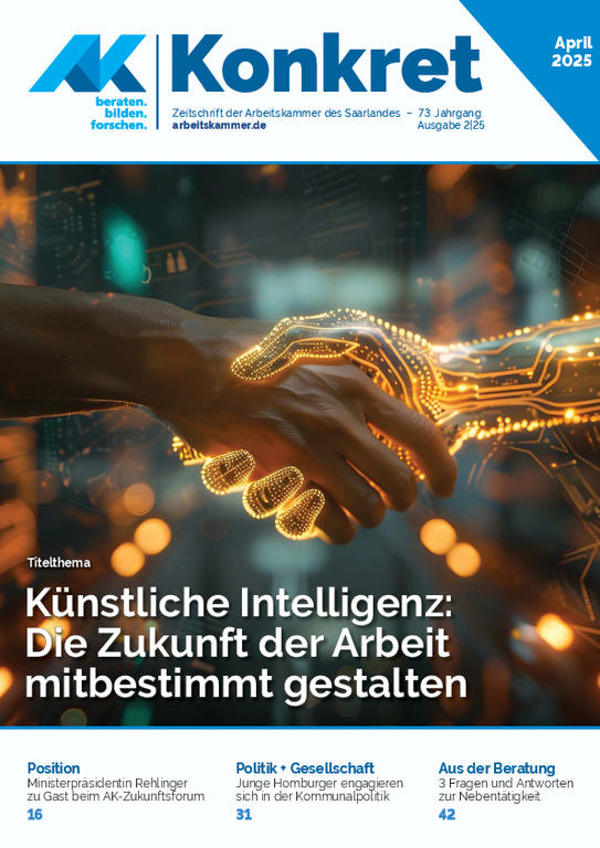 Künstliche Intelligenz: Die Zukunft der Arbeit mitbestimmt gestalten - Heft 2, April 2025