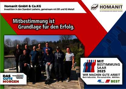 Mitbestimmung Plakat Homanit GmbH