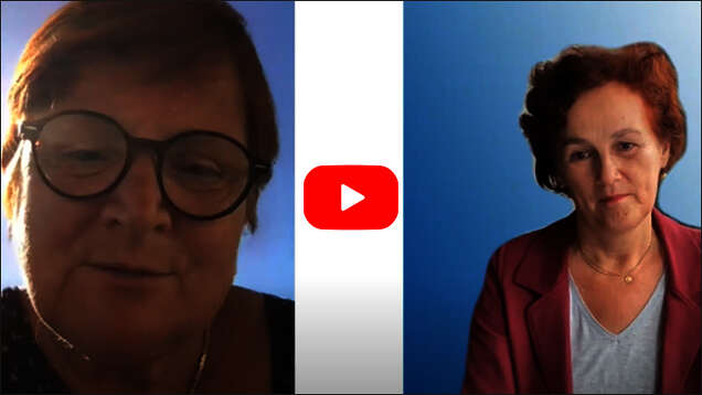 Foto: Videovorschaubild, Elke Ferner im Gespräch mit Gertrud Schmidt