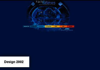 Design der Website im Jahr 2002