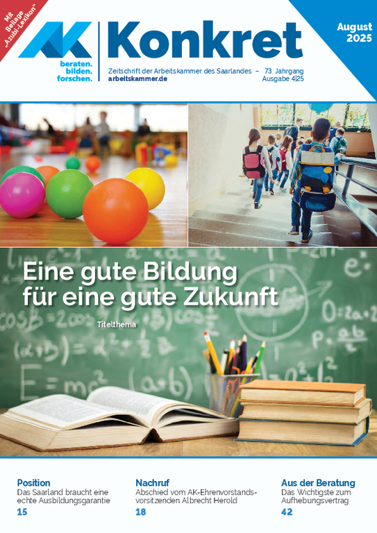 Eine gute Bildung für eine gute Zukunft - Heft 4, August 2025