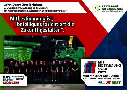 Mitbestimmung Plakat John Deere