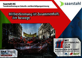 Saarstahl Plakat Mitbestimmungsmesse