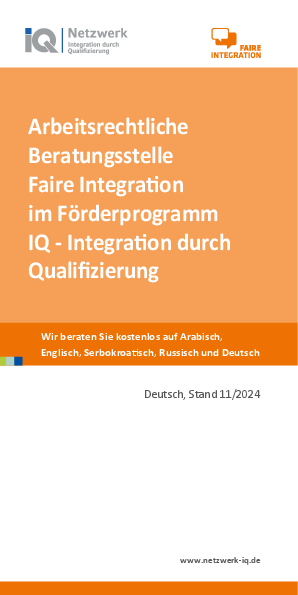 Ihre Arbeitsrechte im Saarland - Arbeits- und Sozialrechts-Info, Stand 11/2024