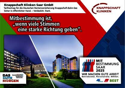 Mitbestimmung Plakat Knappschaft Kliniken